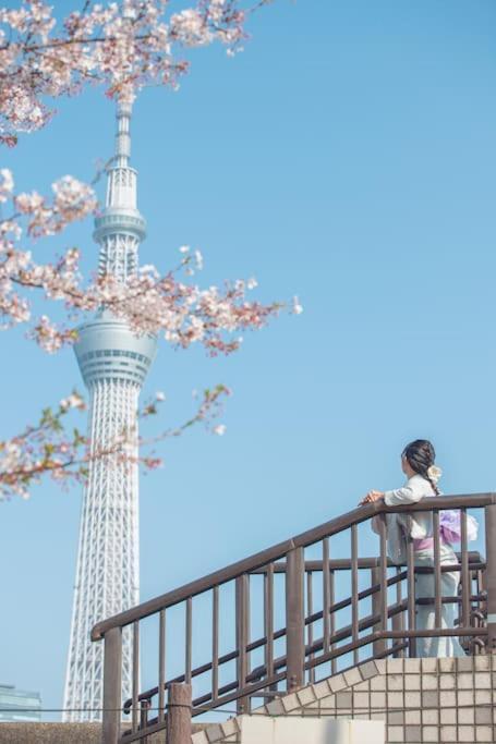 403 Oshiage Sta 3Mins Walk! Wi-Fi & Elevator 4Pax Leilighet Tokyo Eksteriør bilde